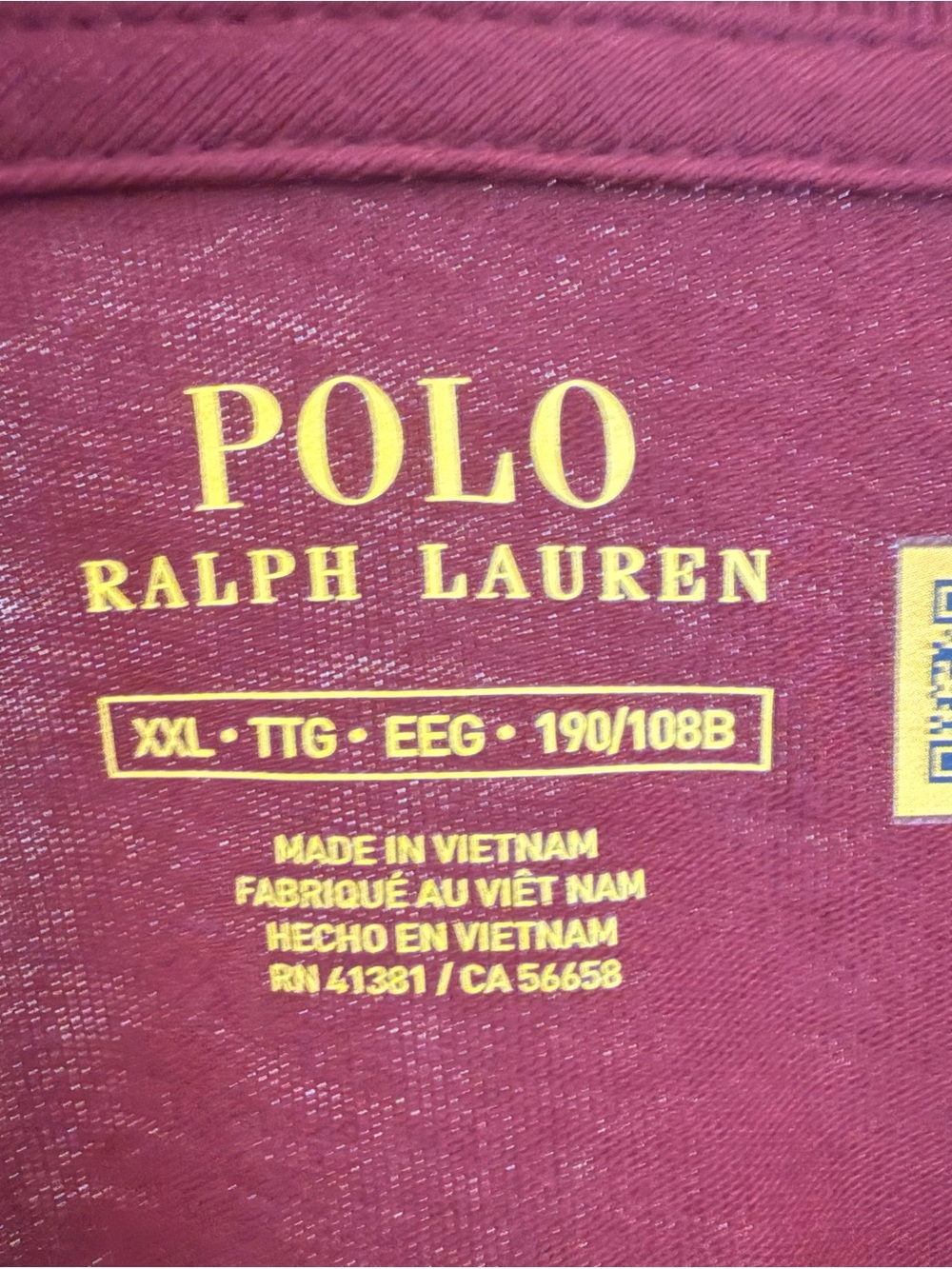 Polo by Ralph Lauren Men's Short Sleeve Tee in Burgundy - Picture 4 of 4